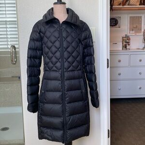 Bernardo, women’s black puffer jacket.